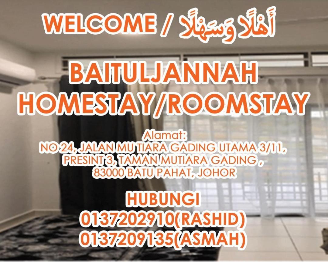 Baituljannah Homestay Batu Pahat Exterior foto